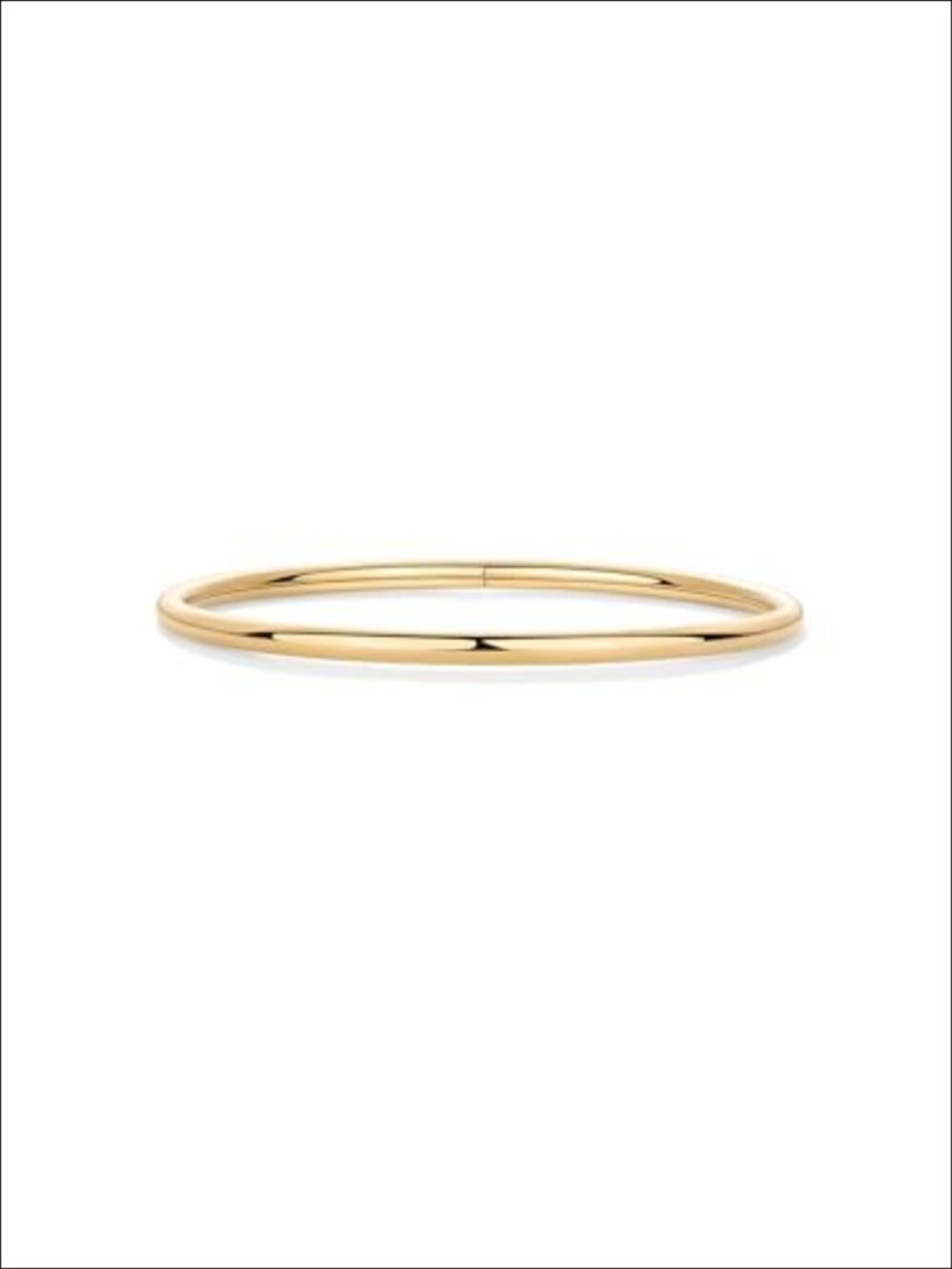 14K Gold Plated Stainless Steel Bangle Bracelet Waterproof Hypoallergenic
